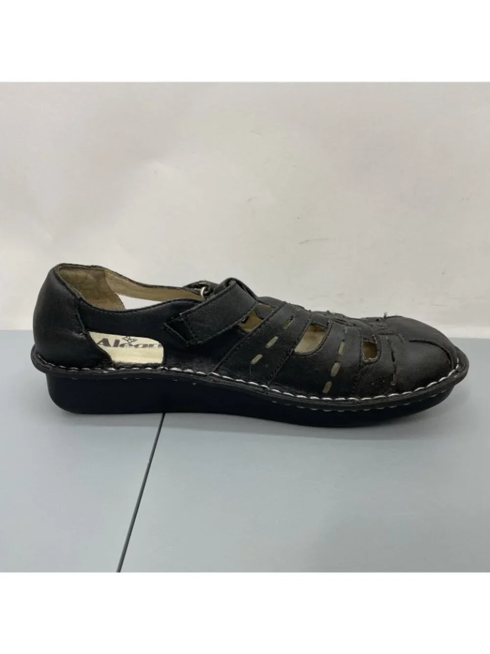 Alegria Pesca Fisherman Sandals Comfort Leather Black Womens 38 US 8.5 - Picture 9 of 12